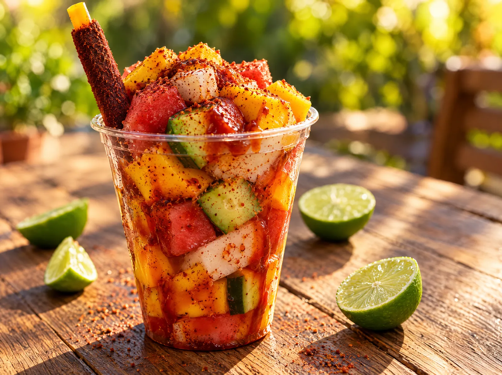 Fruta con chamoy