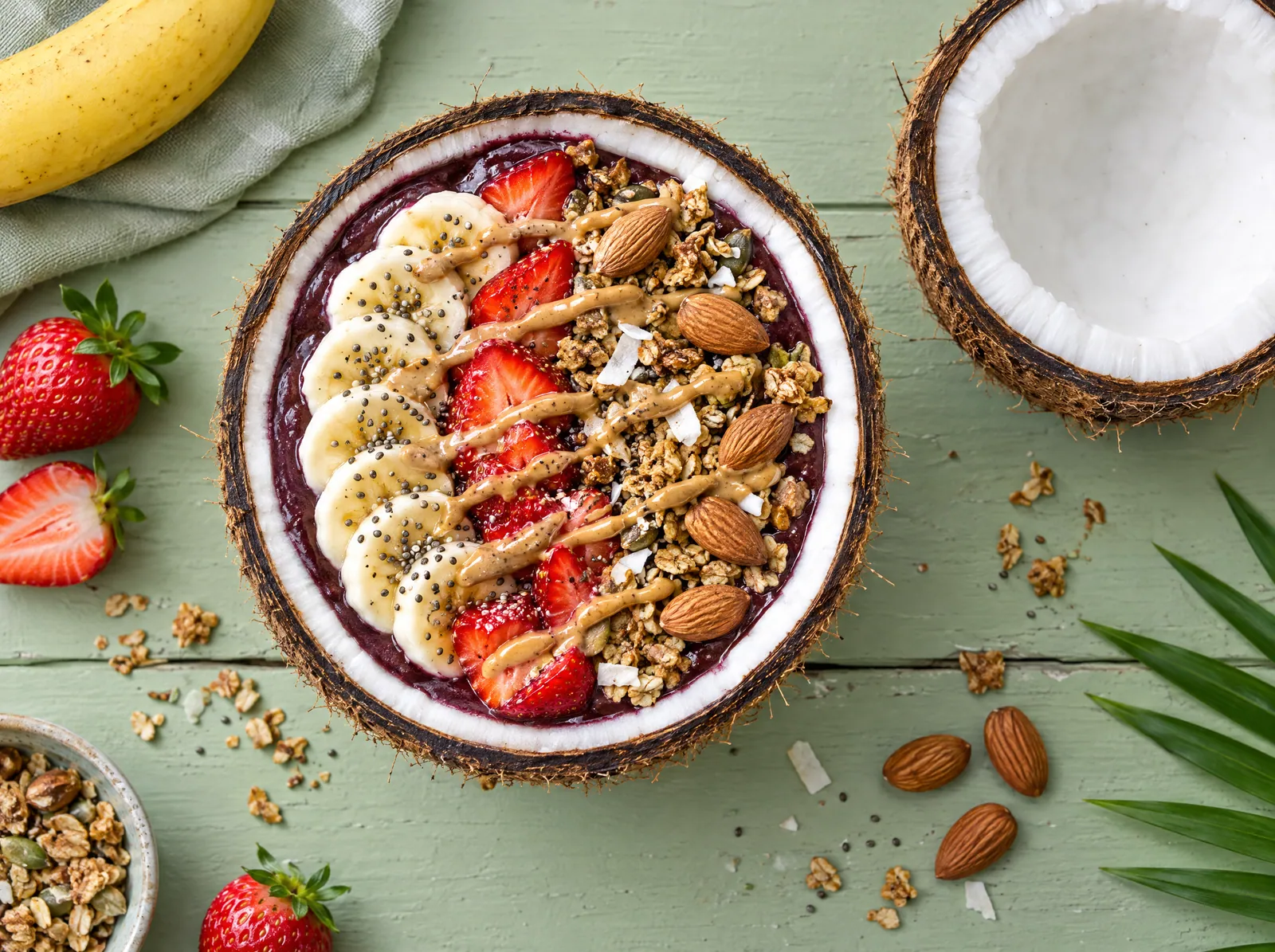 Açaí con coco